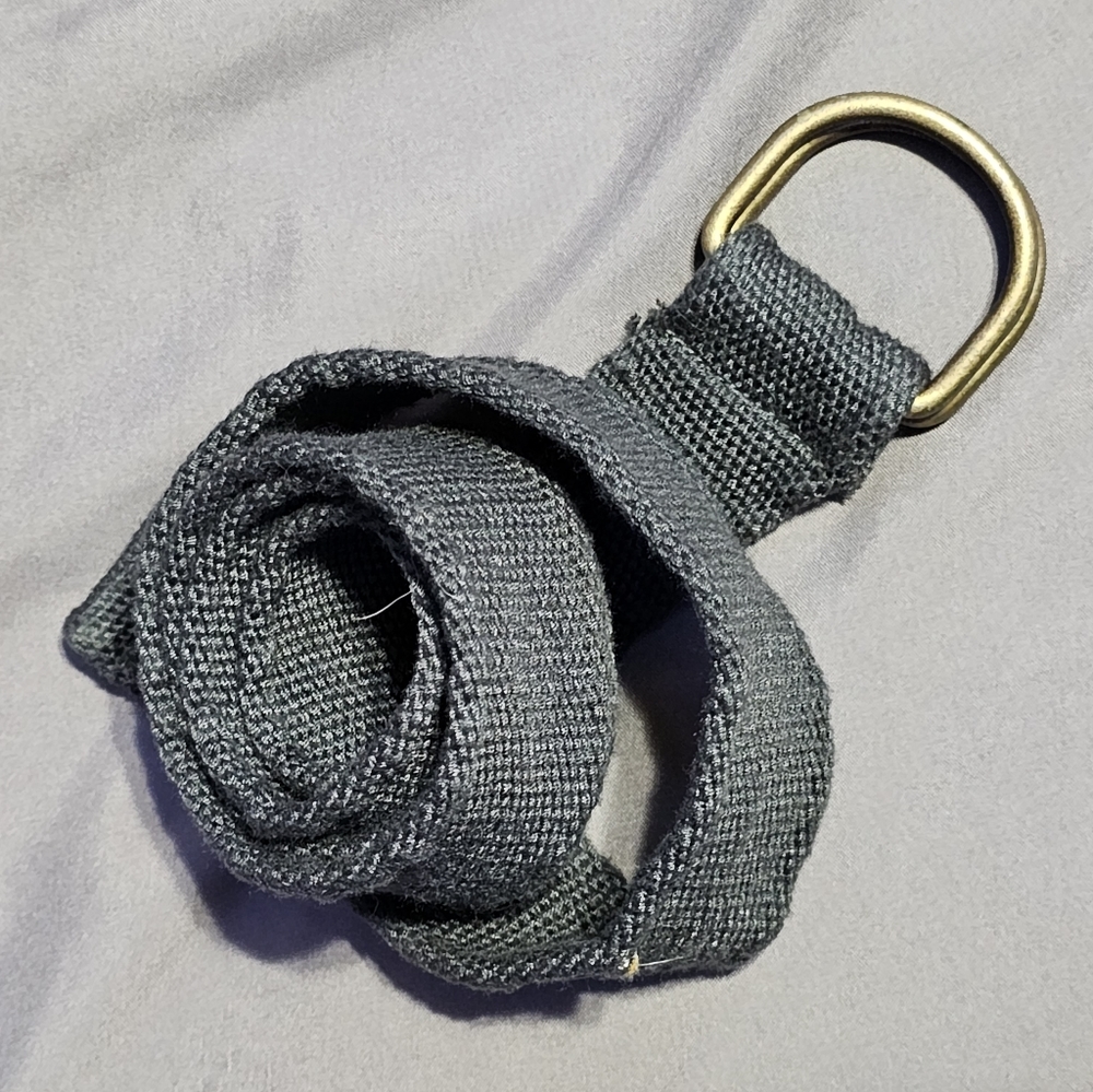 D-Ring Canvas Belt, Black